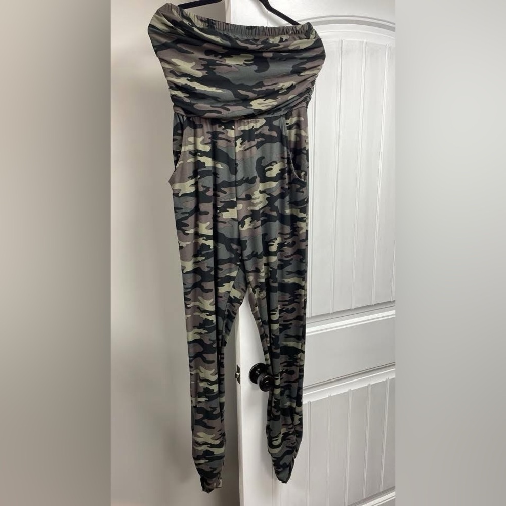 Camo Print Jumpsuit